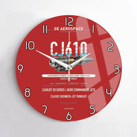 Thumbnail for CJ610 design on red no frame wall clock