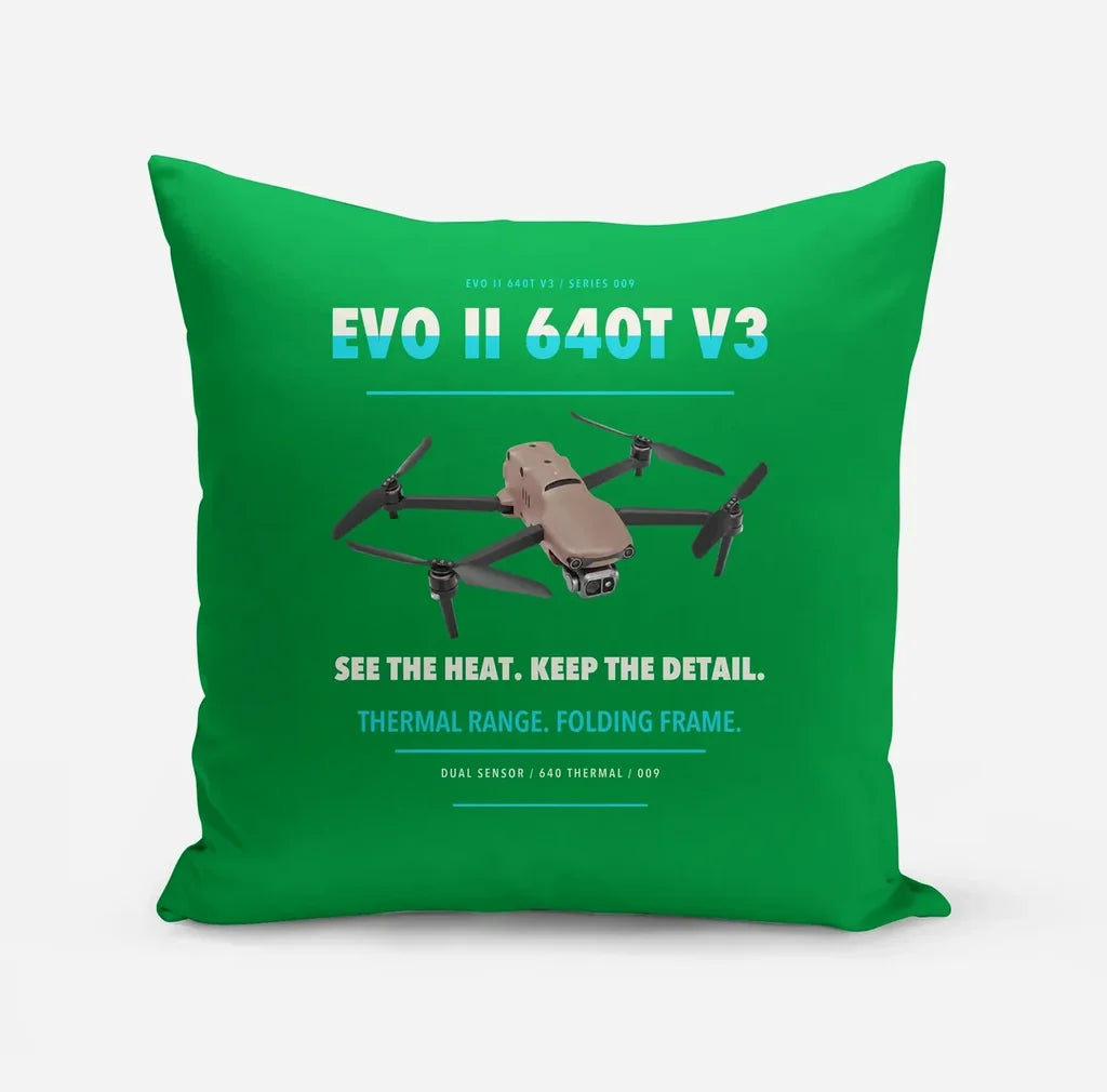 Autel EVO II Dual 640T V3 design on green pillow