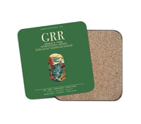 Thumbnail for Gerald R. Ford International Airport Grand Rapids (GRR) design on green 1 piece coaster
