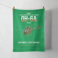 Thumbnail for Hughes OH-6A Cayuse design on green towel
