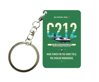 Thumbnail for CASA C-212-200 Aviocar Key Chain design on green key chain