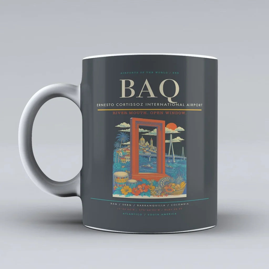 Ernesto Cortissoz International Airport BAQ Mug - Gray