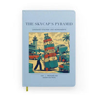 Thumbnail for VINTAGE G4379 - The Skycap's Pyramid - Designed Notebooks design on lightblue