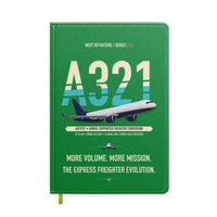 Thumbnail for Airbus A321P2F design on green notebook