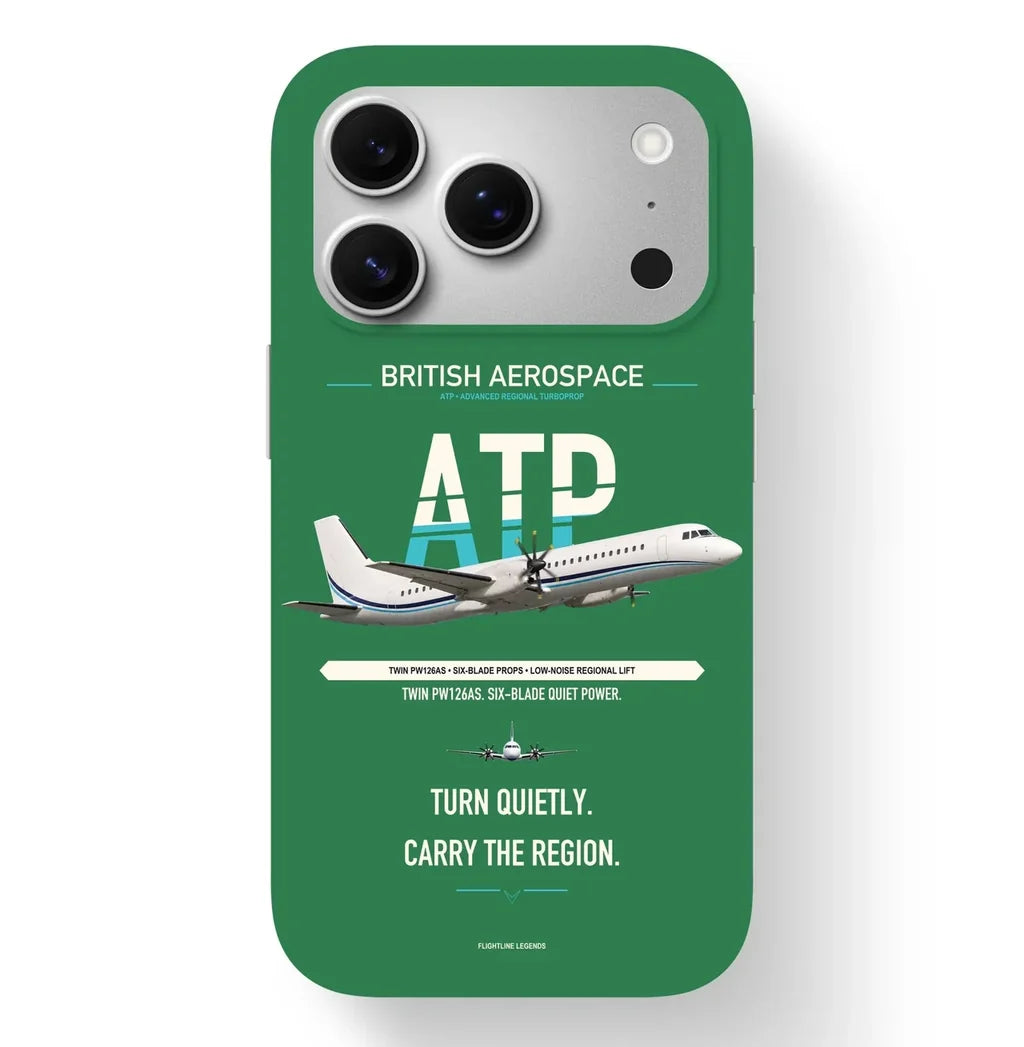 British Aerospace ATP Case design on green iphone case