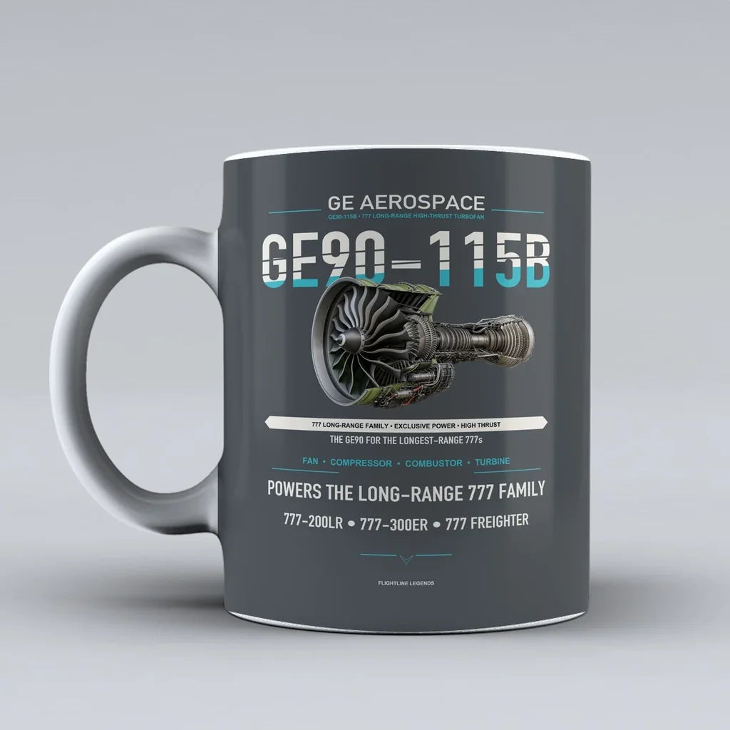 Mug design on gray ge90 115b