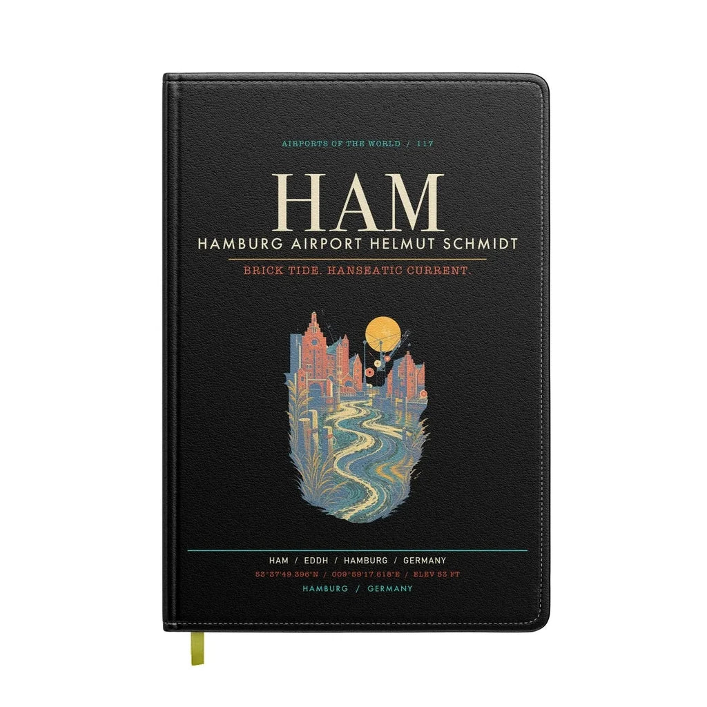 Hamburg Airport Helmut Schmidt HAM - Elbe Brick Tide Signal - Black