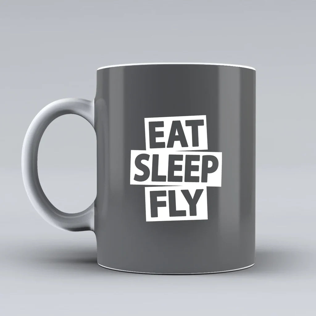 Customisable Eat Sleep Fly Mug - view 8