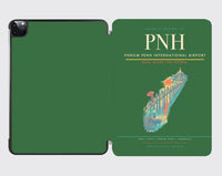 Thumbnail for Phnom Penh International Airport (PNH) design on green ipad tablet case