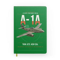 Thumbnail for Messerschmitt Me 262A-1a design on green notebook