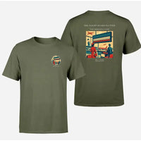 Thumbnail for VINTAGE G4302 - The Flight Board Flutter - Double-Side T-Shirt design on greenarmy double side t shirt