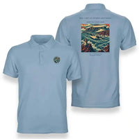 Thumbnail for VINTAGE G4494 - The Cape Of Storms Rounding - Double-Side Polo T-Shirt design on lightblue