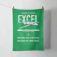 Thumbnail for Cessna Citation Excel design on green towel
