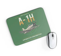 Thumbnail for A-1H Skyraider design on green rectangle mouse pad