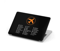 Thumbnail for Aviation Alphabet 2 aviation design on MacBook case for MacBook.