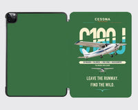 Thumbnail for Cessna 180J Skywagon design on green ipad tablet case