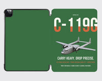 Thumbnail for C-119G Flying Boxcar design on green ipad tablet case
