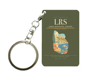Thumbnail for Leros Municipal Airport (LRS) design on green army key chain