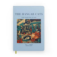 Thumbnail for VINTAGE G4137 - The Hangar Cats - Designed Notebooks design on lightblue