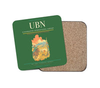 Thumbnail for Ulaanbaatar International Airport (UBN) design on green 1 piece coaster