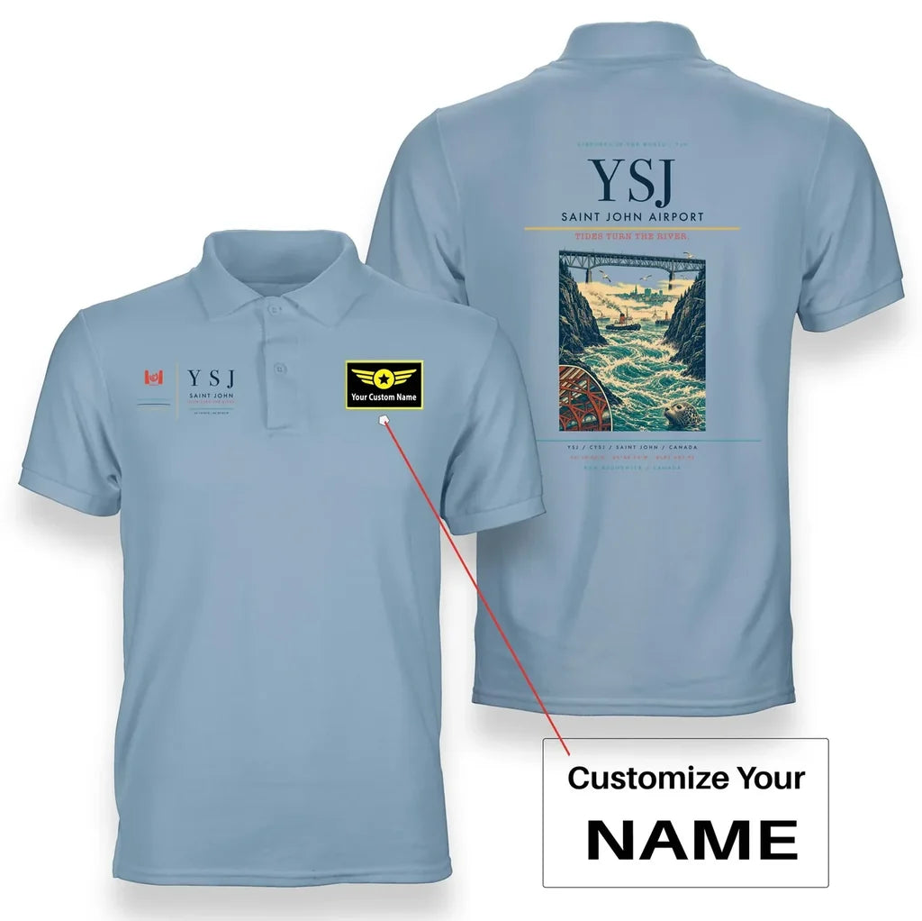 Saint John Airport YSJ Light Blue+Name