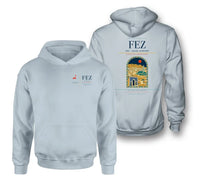 Thumbnail for Fes (FEZ) design on light blue double-side hoodie
