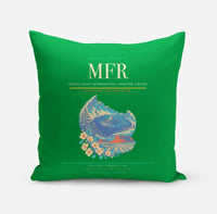 Thumbnail for Rogue Valley International–Medford Airport (MFR) design on green pillow