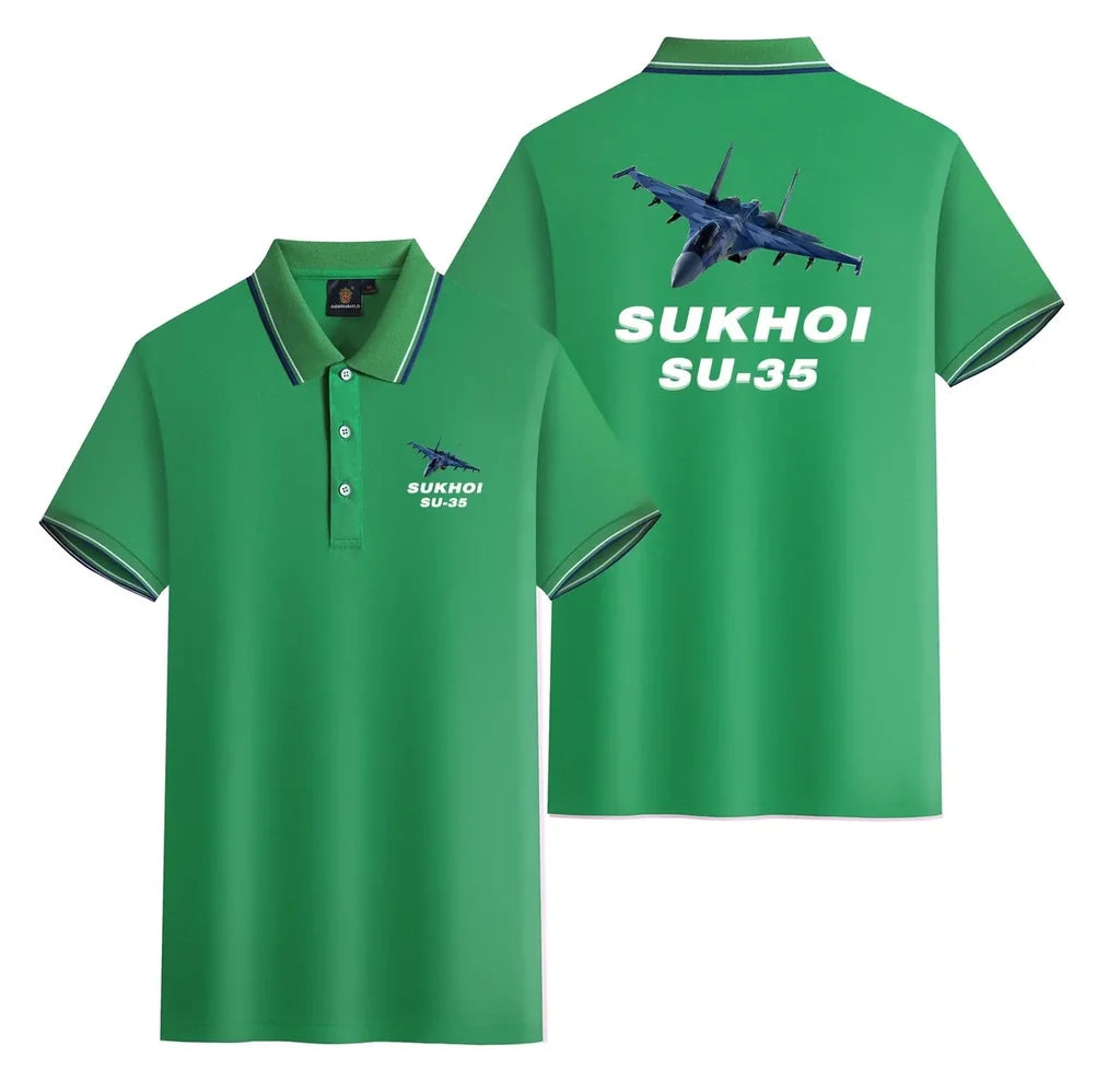 Customisable Sukhoi SU-35 Polo Shirt - view 8