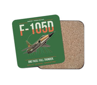 Thumbnail for F-105D Thunderchief design on green 1 piece coaster