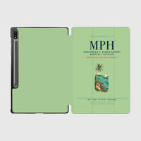 Thumbnail for Godofredo P. Ramos Airport Boracay Caticlan (MPH) design on light green samsung tablet tablet case