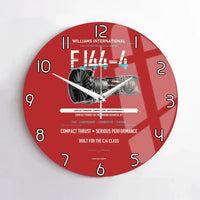 Thumbnail for FJ44-4 design on red no frame wall clock