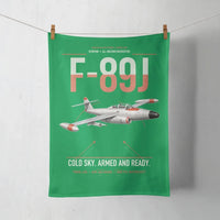 Thumbnail for F-89J Scorpion design on green towel