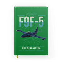 Thumbnail for F9F-5 Panther design on green notebook