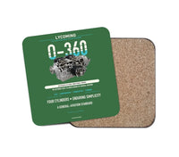 Thumbnail for O-360 design on green 1 piece coaster