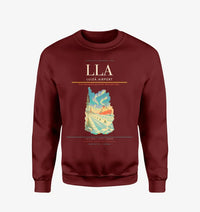 Thumbnail for Luleå Airport (LLA) design on wine red sweatshirt