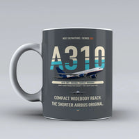 Thumbnail for A310-200 Mug design on gray airbus