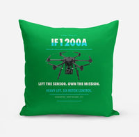 Thumbnail for Inspired Flight IF1200A design on green pillow