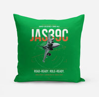 Thumbnail for Saab JAS 39C Gripen design on green pillow