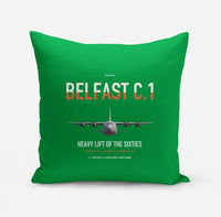 Thumbnail for Short Belfast C.1 design on green pillow