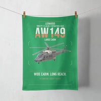 Thumbnail for Leonardo AW149 design on green towel