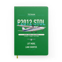 Thumbnail for Tecnam P2012 STOL design on green notebook