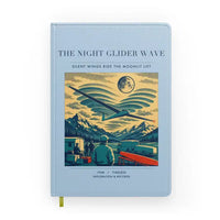 Thumbnail for VINTAGE G4473 - The Night Glider Wave - Designed Notebooks design on lightblue