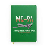 Thumbnail for MQ-9A Reaper design on green notebook