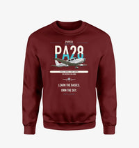 Thumbnail for Piper PA-28-181 Archer LX design on wine red sweatshirt