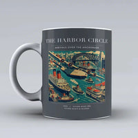 Thumbnail for VINTAGE G4059 - The Harbor Circle - Ceramic Mug design on gray
