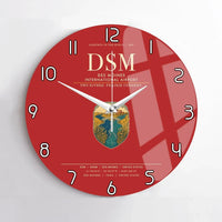 Thumbnail for Des Moines International Airport (DSM) design on red no frame wall clock