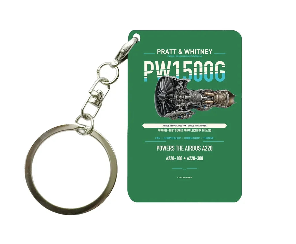 PW1500G Key Chain design on green key chain