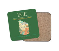 Thumbnail for Eagle County Regional Airport (EGE) design on green 1 piece coaster