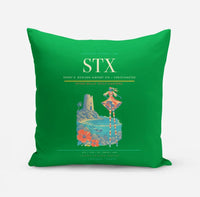 Thumbnail for Henry E. Rohlsen Airport (STX) design on green pillow