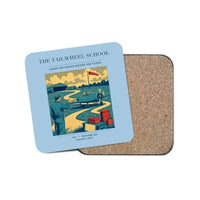 Thumbnail for The Tailwheel School - Designed Coasters design on light blue 1-piece